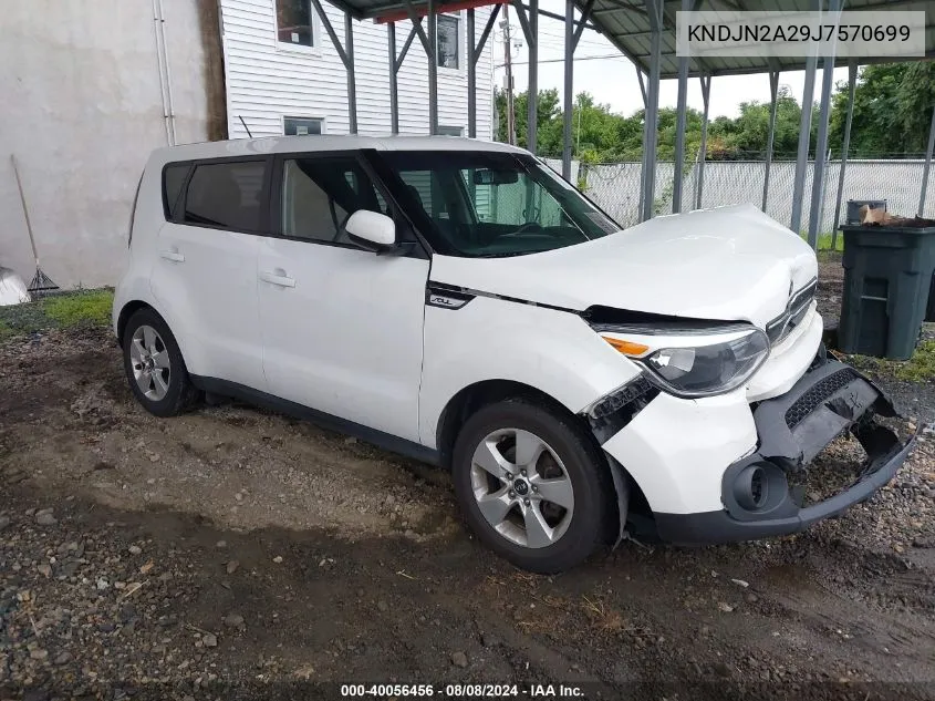 2018 Kia Soul VIN: KNDJN2A29J7570699 Lot: 40056456