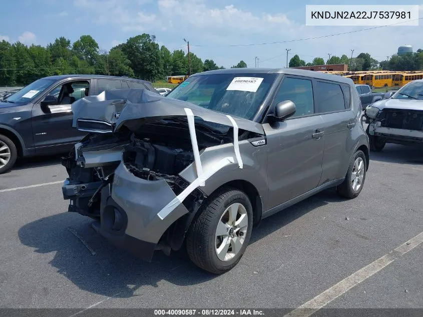 KNDJN2A22J7537981 2018 Kia Soul