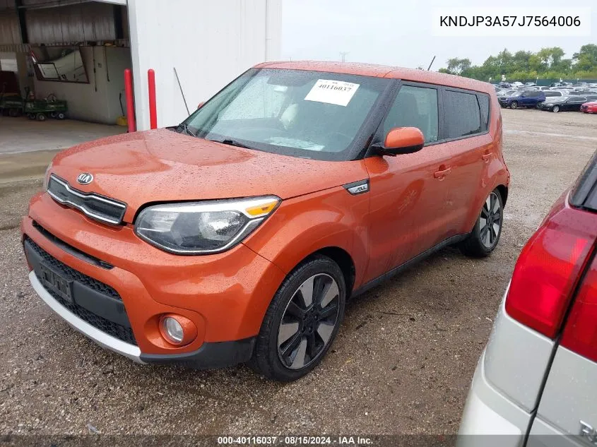 2018 Kia Soul + VIN: KNDJP3A57J7564006 Lot: 40116037