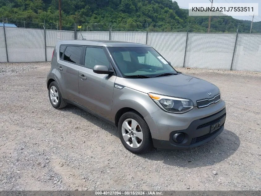 2018 Kia Soul VIN: KNDJN2A21J7553511 Lot: 40127094