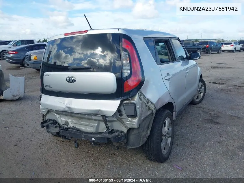 KNDJN2A23J7581942 2018 Kia Soul