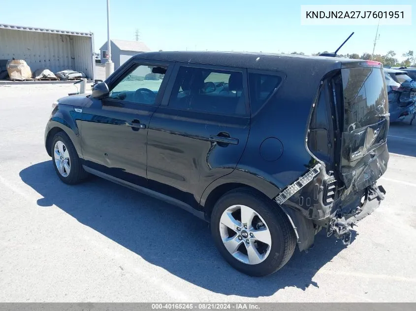 2018 Kia Soul VIN: KNDJN2A27J7601951 Lot: 40165245