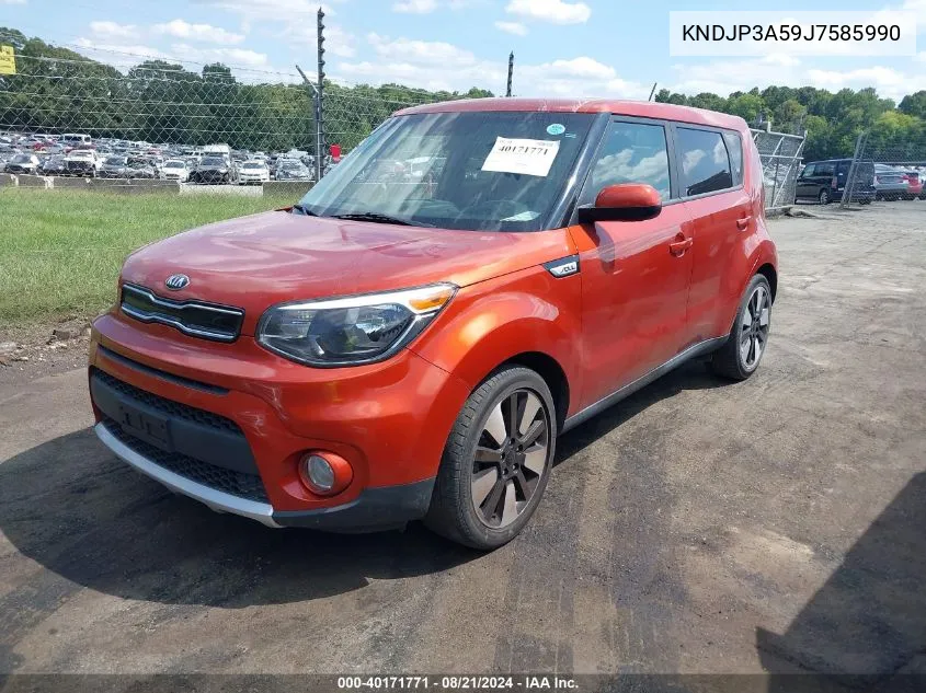 2018 Kia Soul + VIN: KNDJP3A59J7585990 Lot: 40171771