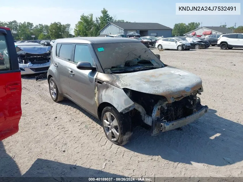 2018 Kia Soul VIN: KNDJN2A24J7532491 Lot: 40189037