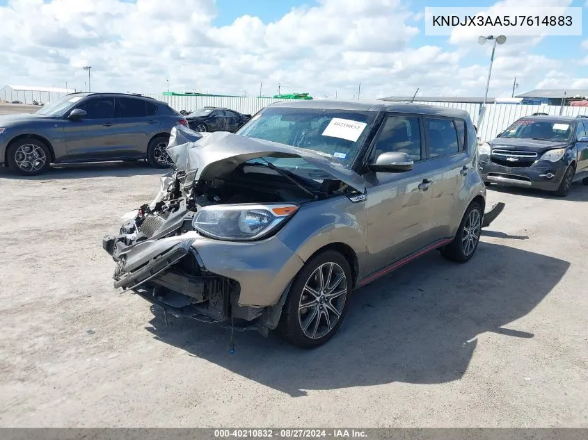 2018 Kia Soul ! VIN: KNDJX3AA5J7614883 Lot: 40210832