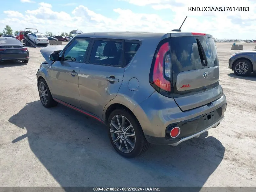 KNDJX3AA5J7614883 2018 Kia Soul !