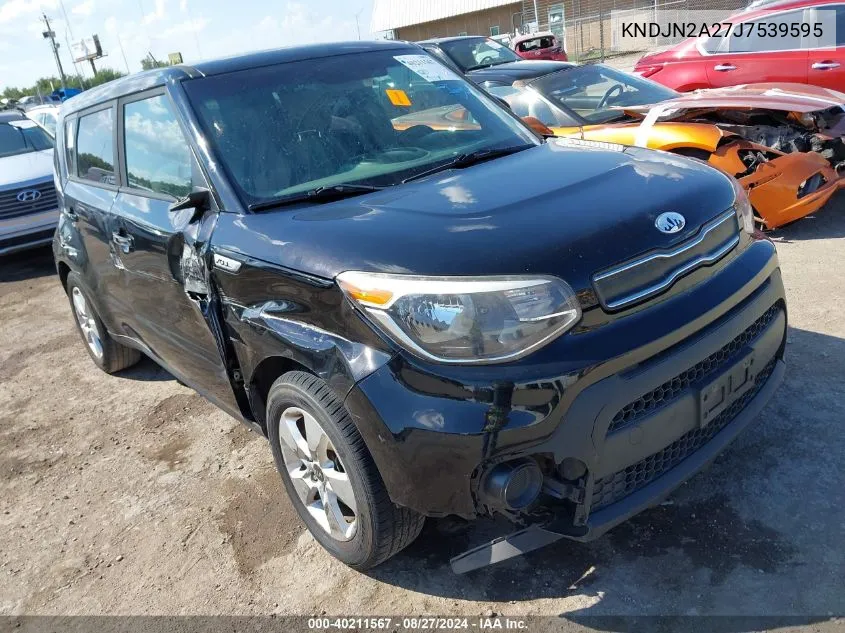 2018 Kia Soul VIN: KNDJN2A27J7539595 Lot: 40211567