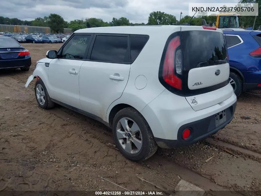 KNDJN2A22J7905706 2018 Kia Soul