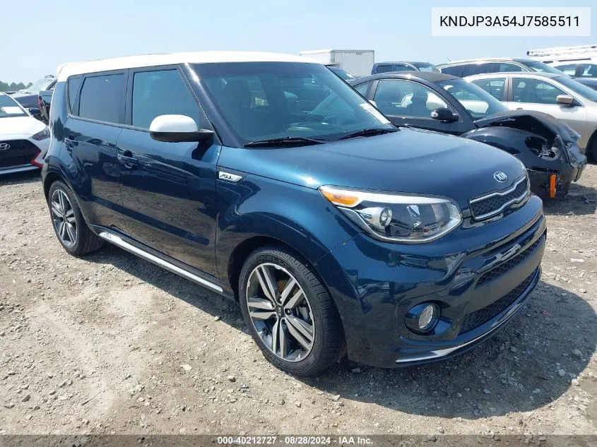 2018 Kia Soul + VIN: KNDJP3A54J7585511 Lot: 40212727