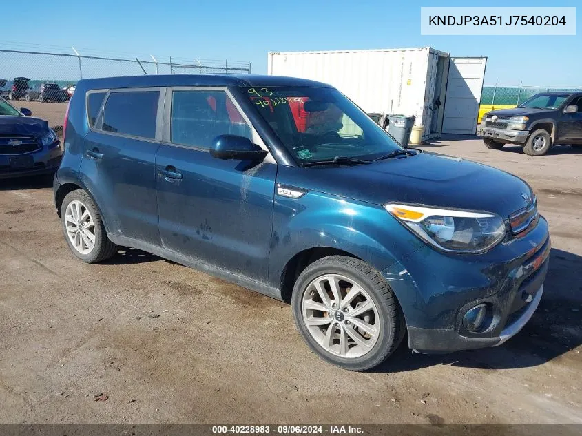 KNDJP3A51J7540204 2018 Kia Soul +