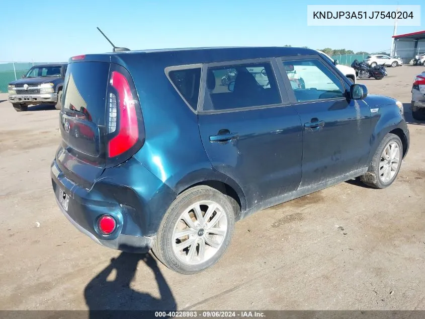 KNDJP3A51J7540204 2018 Kia Soul +