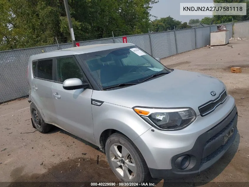 KNDJN2A27J7581118 2018 Kia Soul