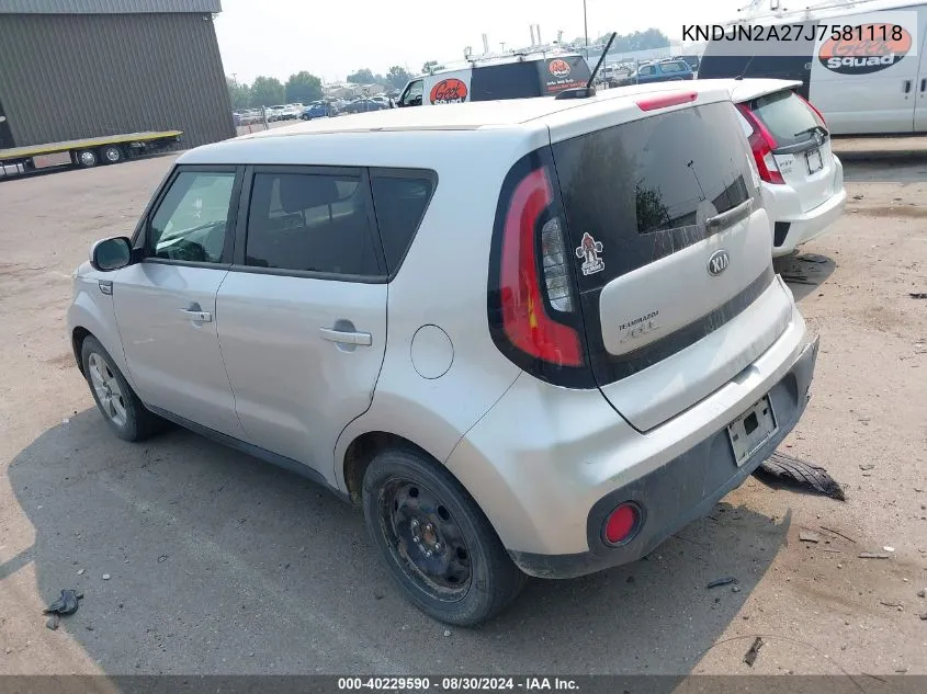 KNDJN2A27J7581118 2018 Kia Soul