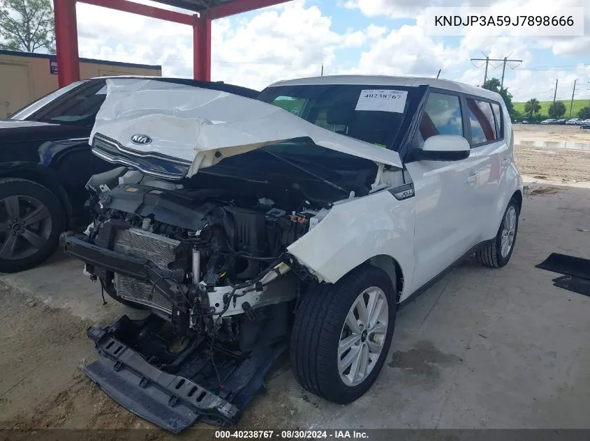 2018 Kia Soul + VIN: KNDJP3A59J7898666 Lot: 40238767