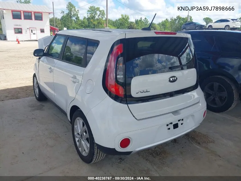 2018 Kia Soul + VIN: KNDJP3A59J7898666 Lot: 40238767