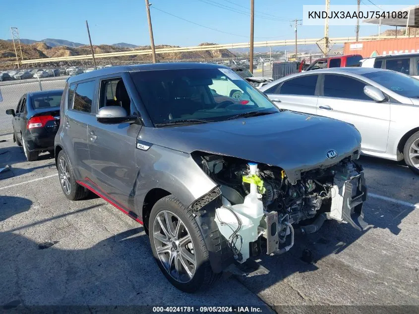 2018 Kia Soul ! VIN: KNDJX3AA0J7541082 Lot: 40241781