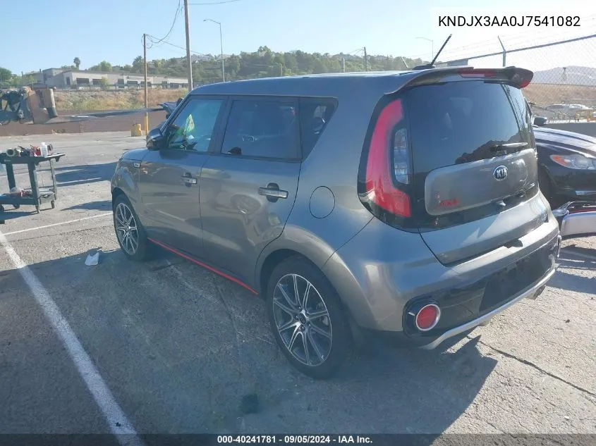 KNDJX3AA0J7541082 2018 Kia Soul !