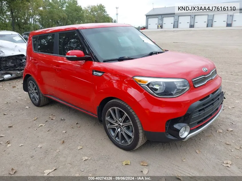 KNDJX3AA4J7616110 2018 Kia Soul !