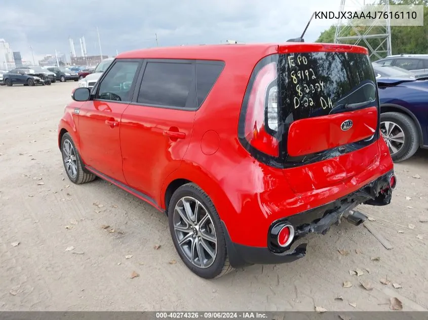 KNDJX3AA4J7616110 2018 Kia Soul !