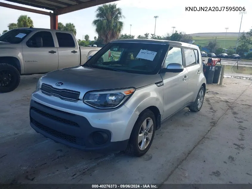 2018 Kia Soul Base VIN: KNDJN2A20J7595006 Lot: 40276373