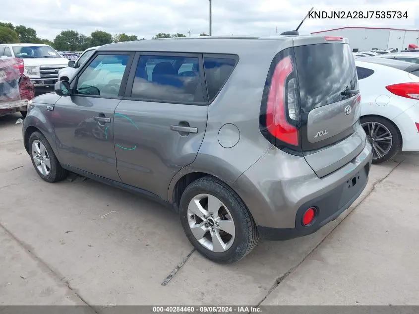 2018 Kia Soul VIN: KNDJN2A28J7535734 Lot: 40284460