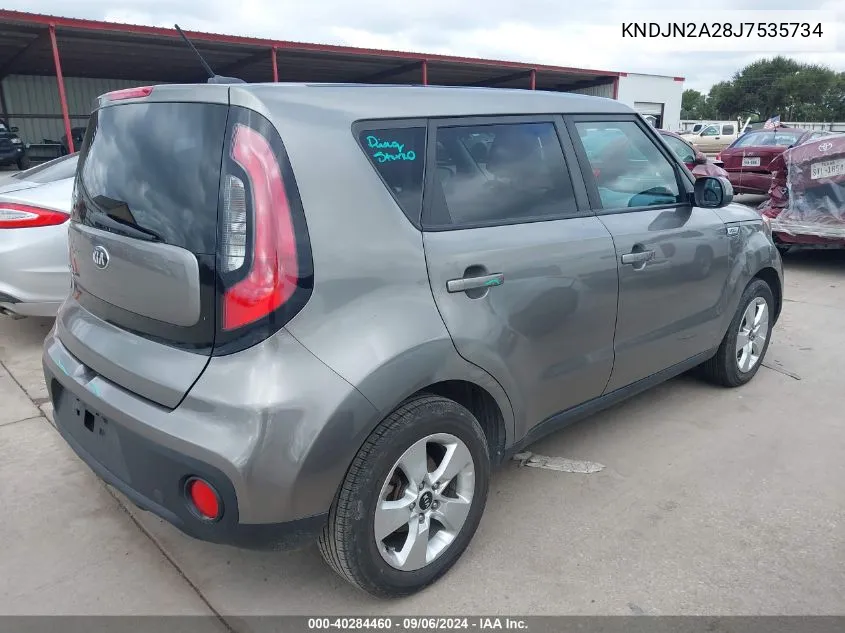 2018 Kia Soul VIN: KNDJN2A28J7535734 Lot: 40284460