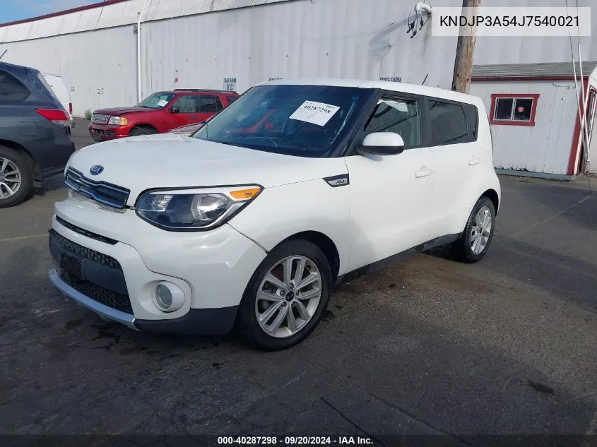 KNDJP3A54J7540021 2018 Kia Soul +