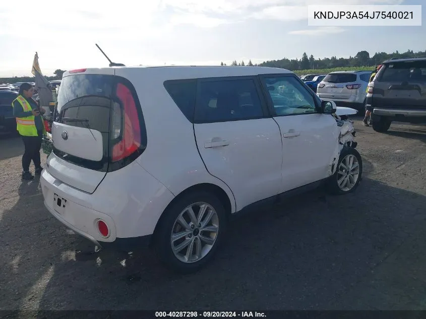 KNDJP3A54J7540021 2018 Kia Soul +