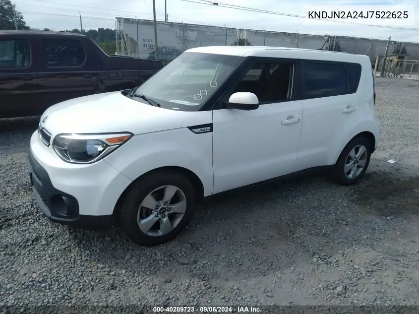 2018 Kia Soul VIN: KNDJN2A24J7522625 Lot: 40289723