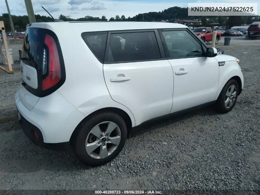 2018 Kia Soul VIN: KNDJN2A24J7522625 Lot: 40289723