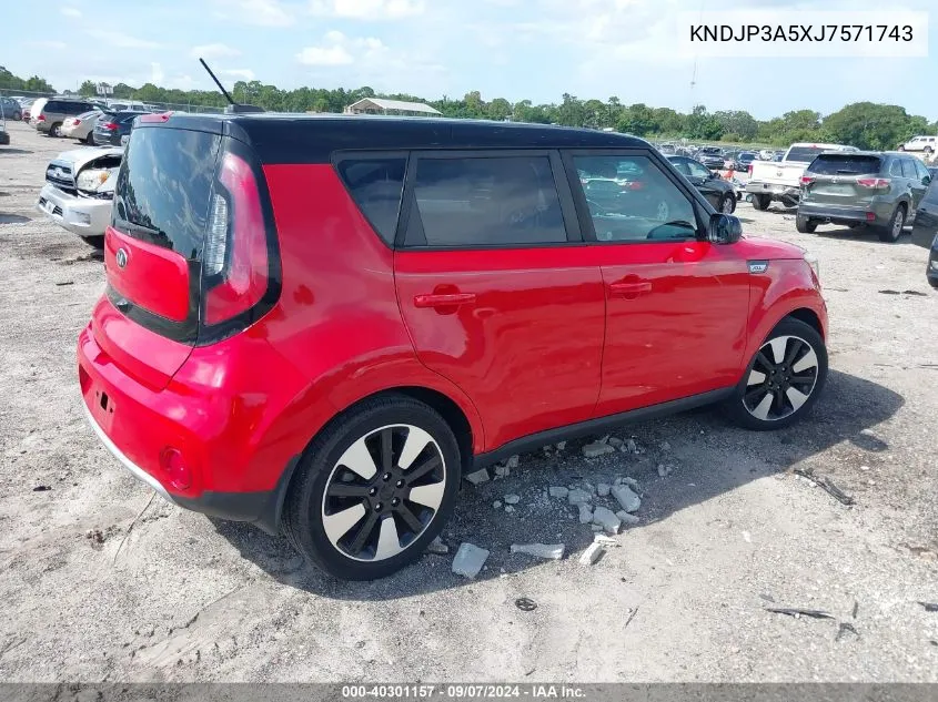 KNDJP3A5XJ7571743 2018 Kia Soul +