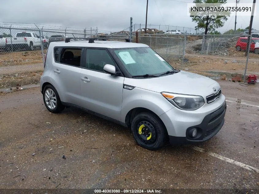 2018 Kia Soul + VIN: KNDJP3A59J7556991 Lot: 40303080