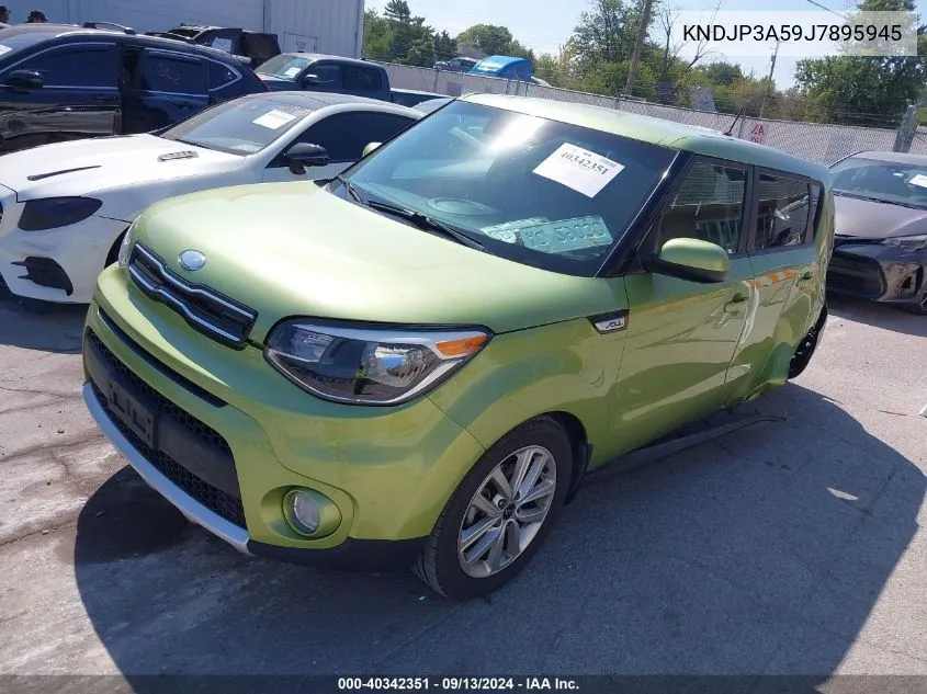 2018 Kia Soul + VIN: KNDJP3A59J7895945 Lot: 40342351