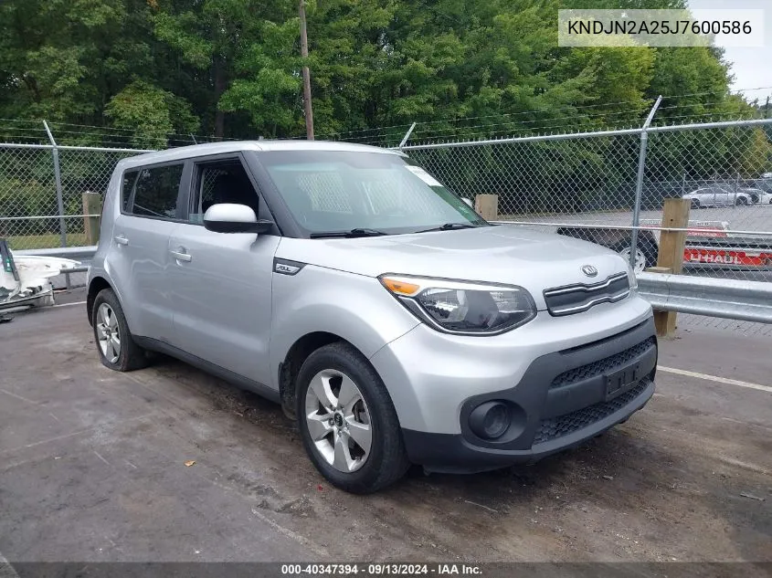 2018 Kia Soul VIN: KNDJN2A25J7600586 Lot: 40347394