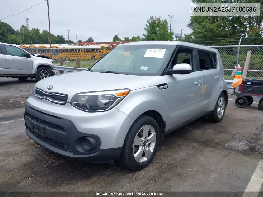 2018 Kia Soul VIN: KNDJN2A25J7600586 Lot: 40347394