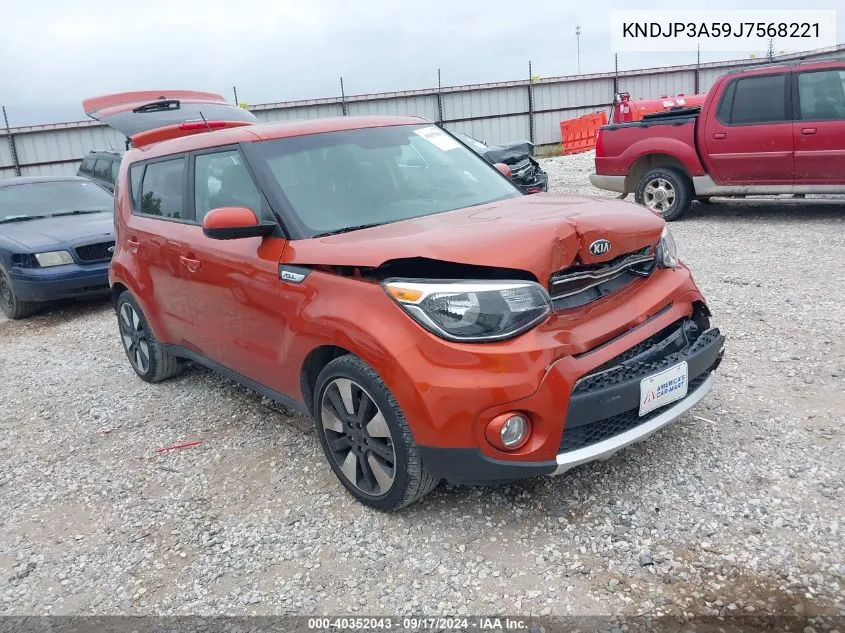 2018 Kia Soul + VIN: KNDJP3A59J7568221 Lot: 40352043