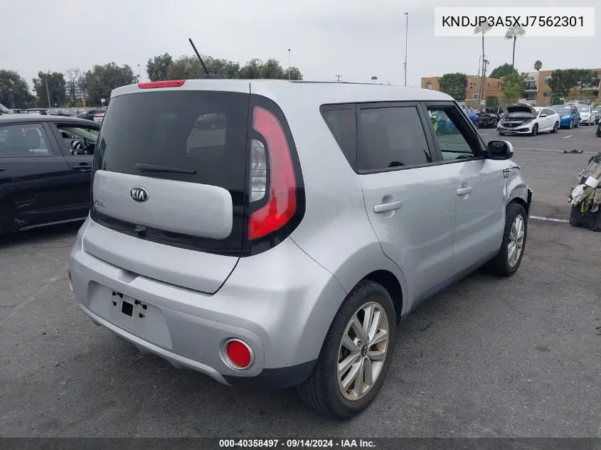 KNDJP3A5XJ7562301 2018 Kia Soul +