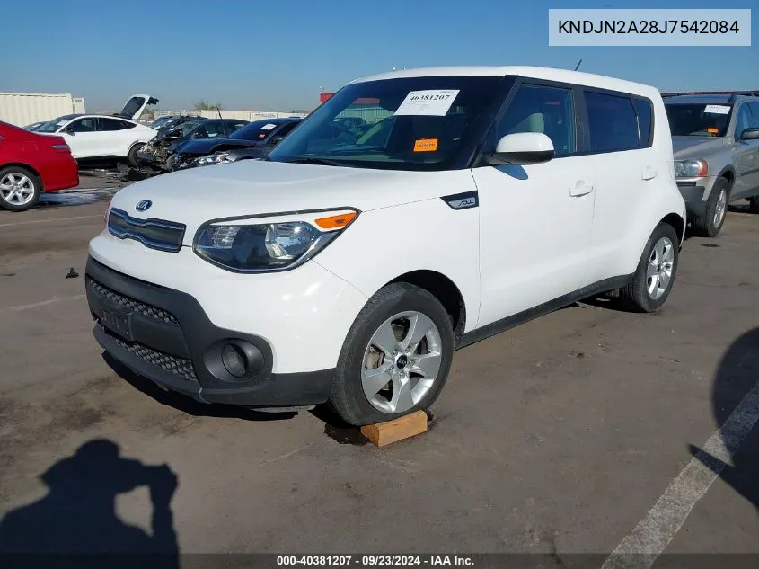 2018 Kia Soul VIN: KNDJN2A28J7542084 Lot: 40381207