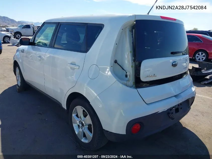 2018 Kia Soul VIN: KNDJN2A28J7542084 Lot: 40381207