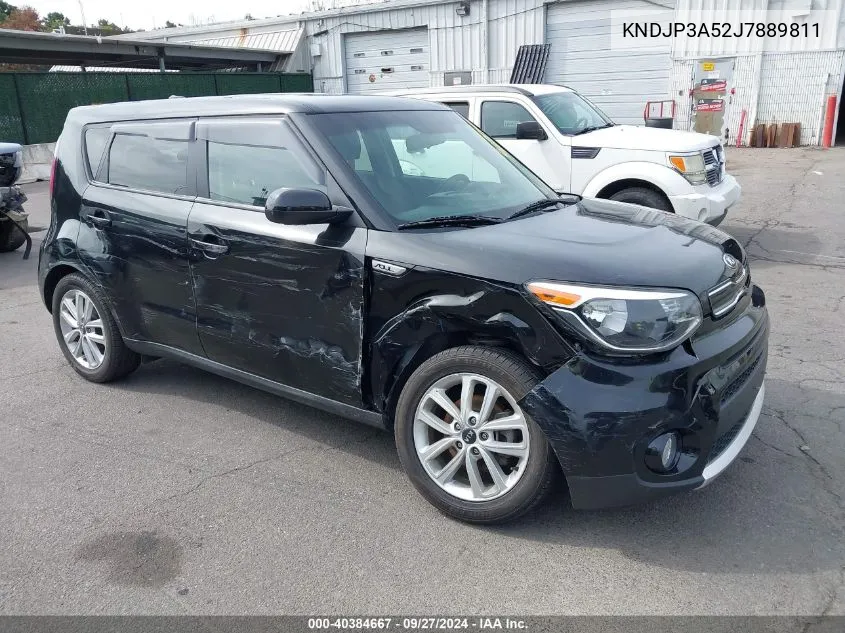 2018 Kia Soul + VIN: KNDJP3A52J7889811 Lot: 40384667