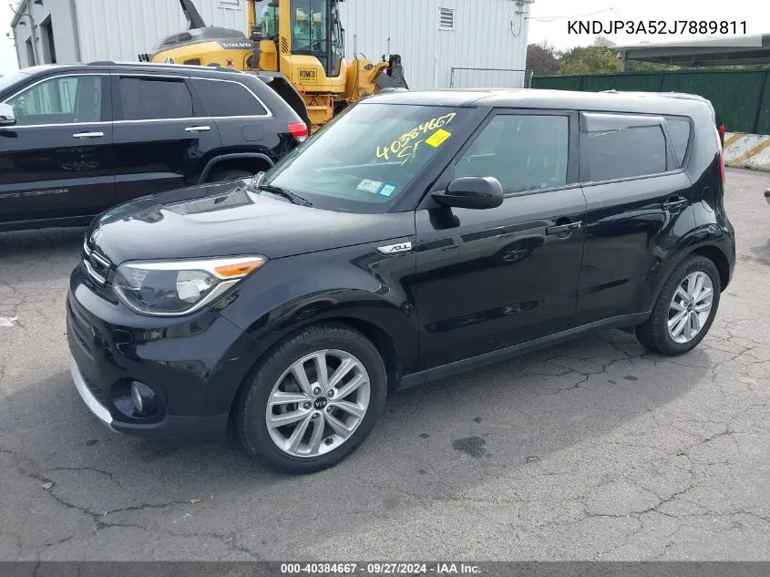 2018 Kia Soul + VIN: KNDJP3A52J7889811 Lot: 40384667