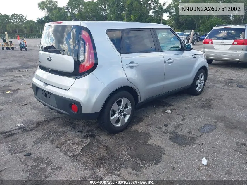 KNDJN2A26J7512002 2018 Kia Soul