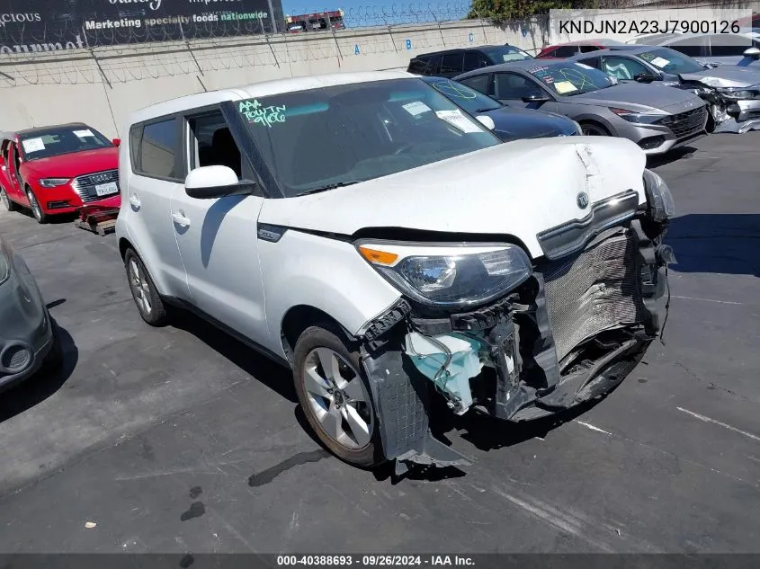 2018 Kia Soul VIN: KNDJN2A23J7900126 Lot: 40388693