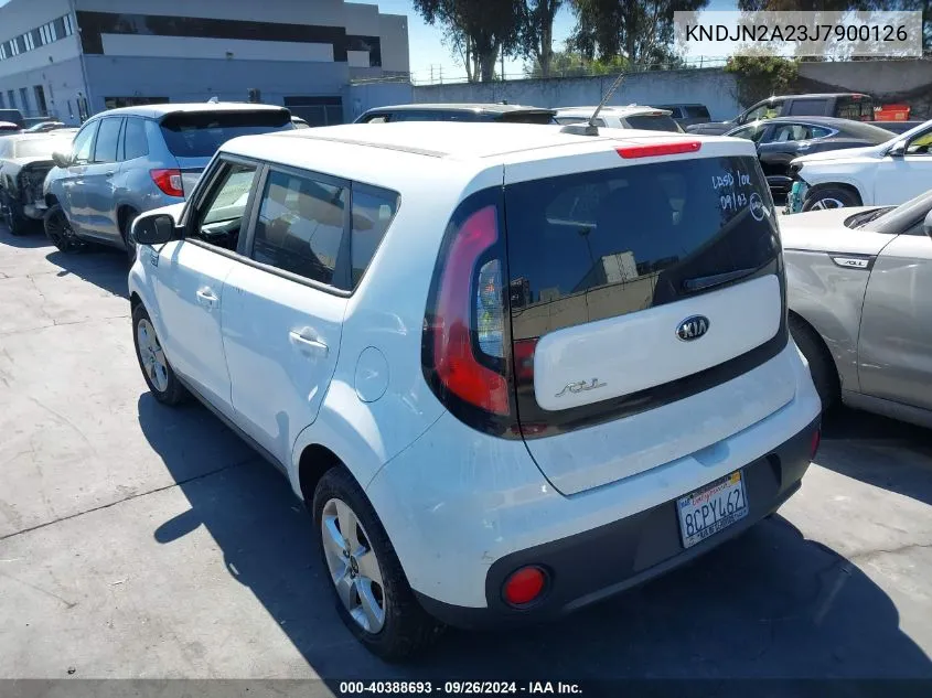 KNDJN2A23J7900126 2018 Kia Soul