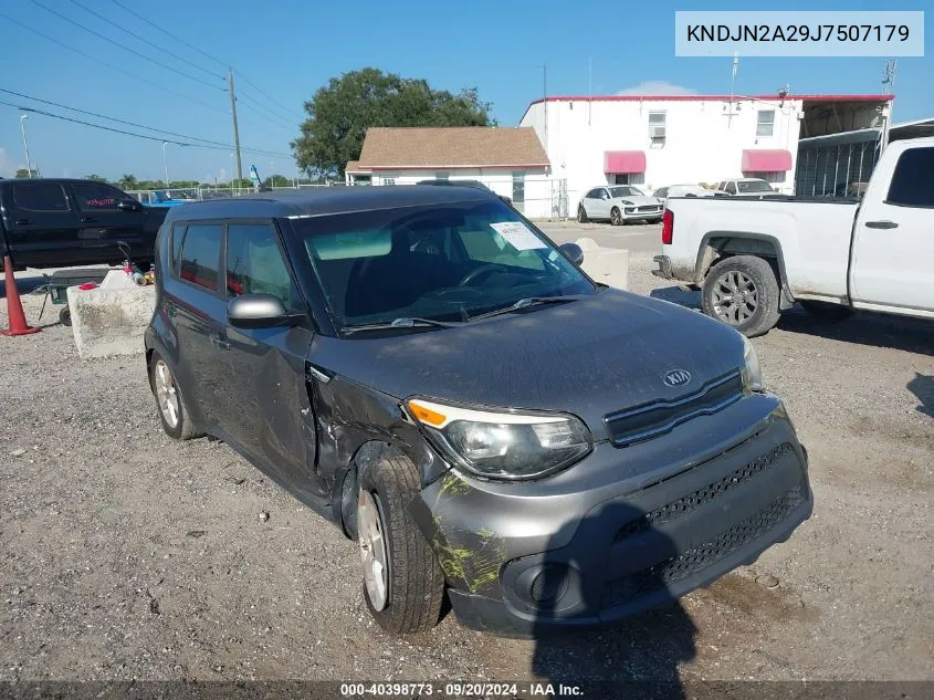 2018 Kia Soul VIN: KNDJN2A29J7507179 Lot: 40398773