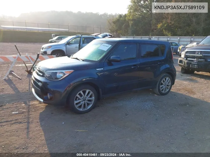 2018 Kia Soul + VIN: KNDJP3A5XJ7589109 Lot: 40410461