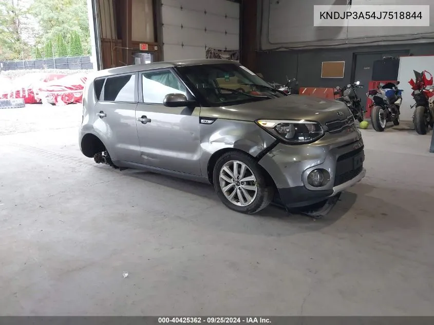 2018 Kia Soul + VIN: KNDJP3A54J7518844 Lot: 40425362