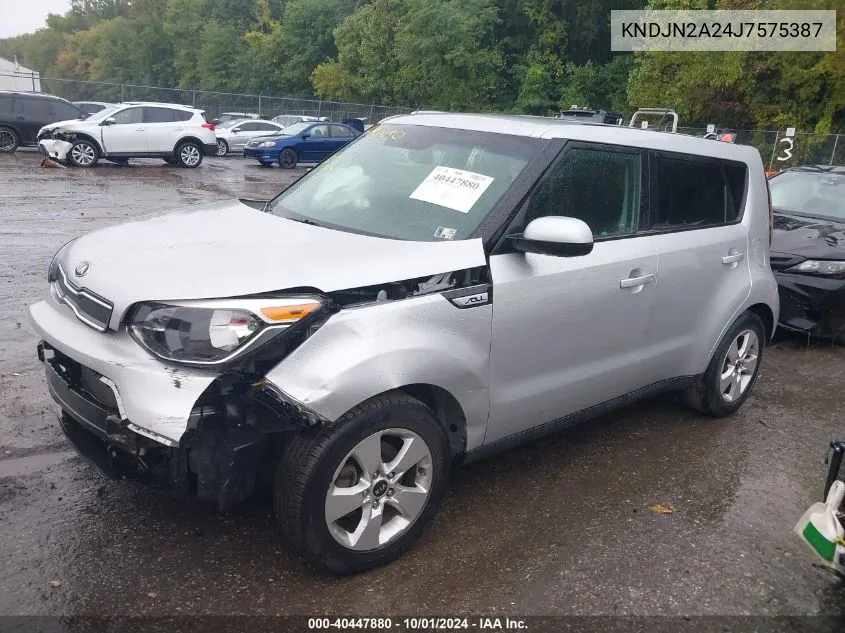 2018 Kia Soul VIN: KNDJN2A24J7575387 Lot: 40447880