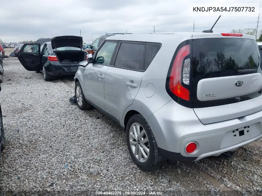 2018 Kia Soul + VIN: KNDJP3A54J7507732 Lot: 40462276