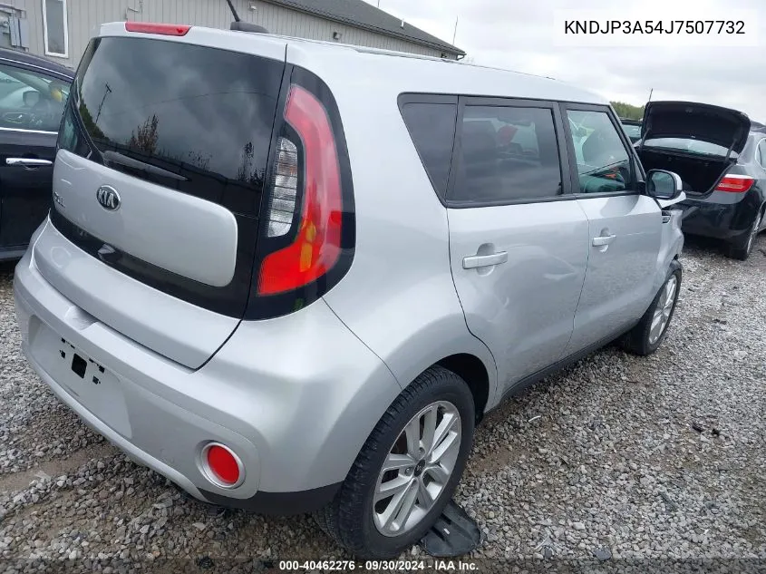 2018 Kia Soul + VIN: KNDJP3A54J7507732 Lot: 40462276